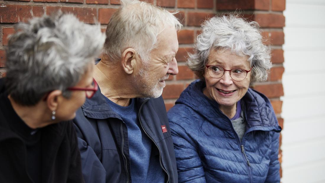 Seniorpension - tre mennesker