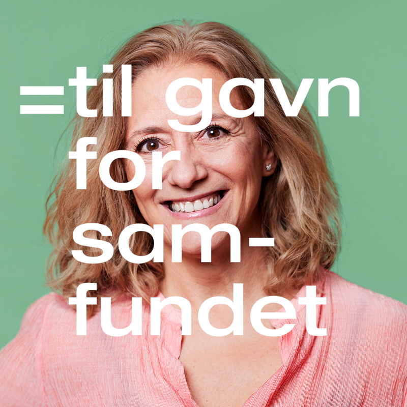 Medarbejder bagved tekst