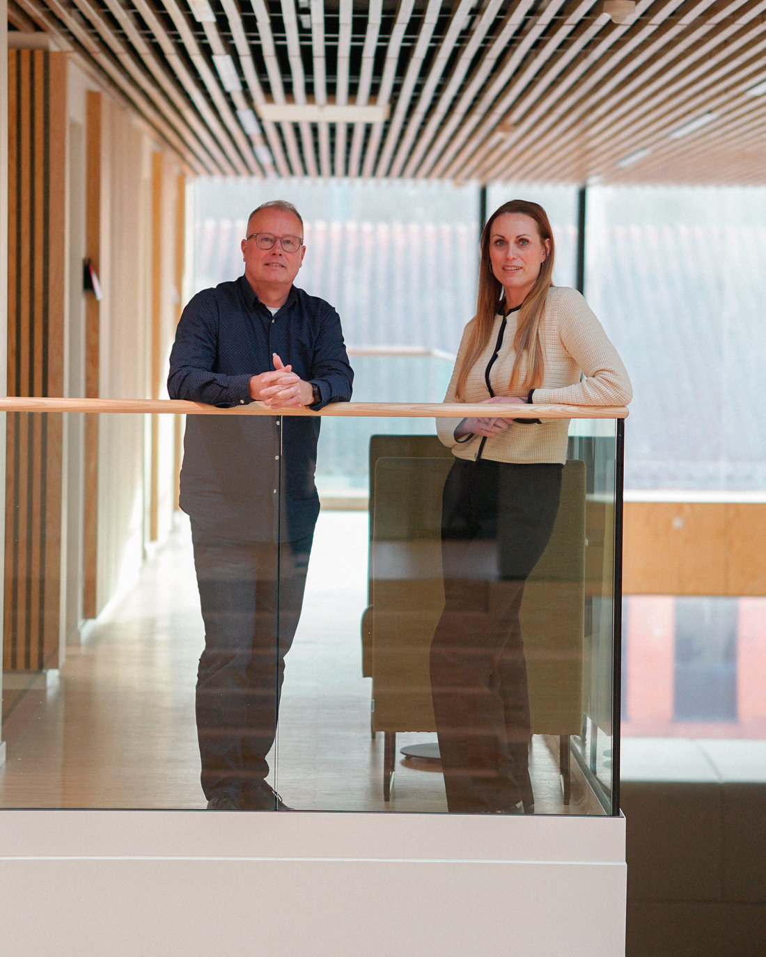 Lea og Tonny, medarbejdere i ATP